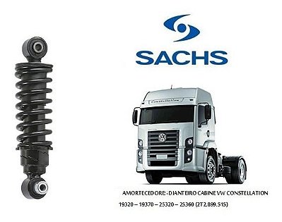 Amortecedor dianteiro de cabina Sachs 316802 2T2899515