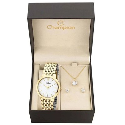 Kit Relógio Champion Analógico Ch22091w 