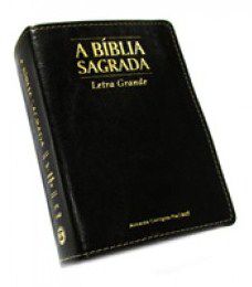 Bíblia Média Letra Grande Veneza Preta