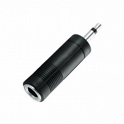 Plug Adaptador P10 / P2 Mono MXT Preto