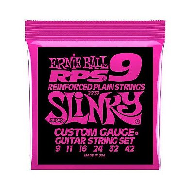 Encordoamento Guitarra .009 Ernie Ball Super Slinky RPS 2239