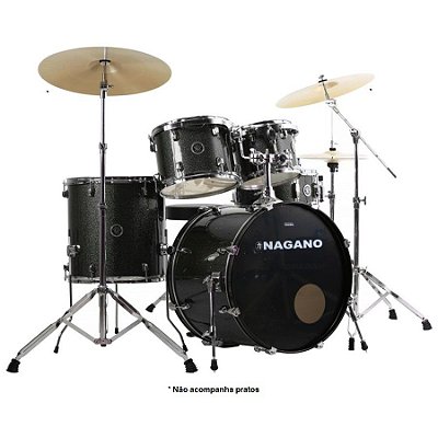 Bateria Acústica 20" Nagano Garage Fusion Ebony