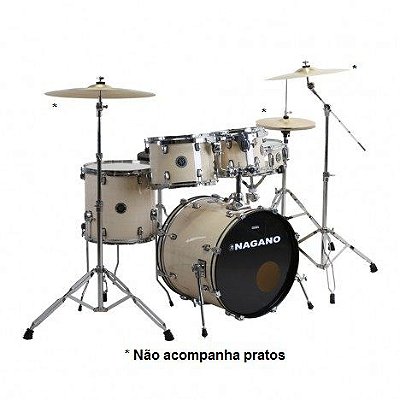 Bateria Acústica 20" Nagano Garage Fusion Natural Clean