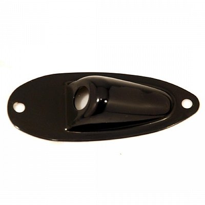 Placa Canoa para Jack de Guitarra Stratocaster Dolphin 6662 Preto