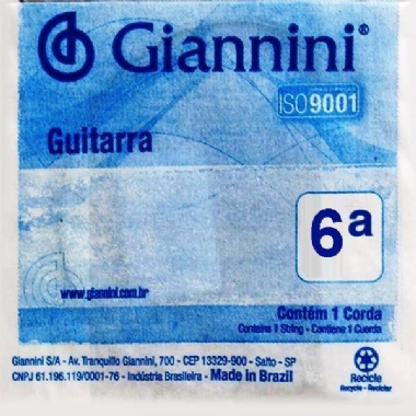 Corda Avulsa Guitarra Giannini GEEGST9.6 6ª Mí