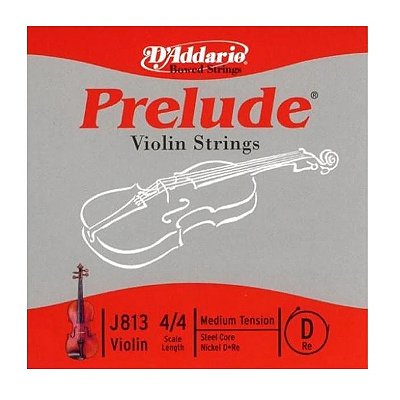Corda Avulsa Violino 4/4 D'Addario Prelude Tensão Média J813 D (Ré)