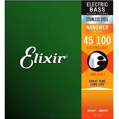 Encordoamento Contrabaixo 4 Cordas Light .045 Elixir 14652