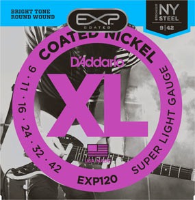 Encordoamento Guitarra .009 D'Addario Super Light EXP120 Coat