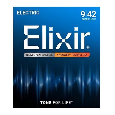 Encordoamento Guitarra .009 Elixir Super Light 12002