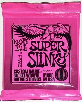 Encordoamento Guitarra .009 Ernie Ball Super Slinky 2223