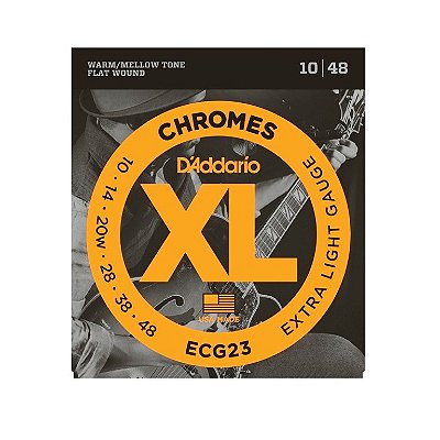 Encordoamento Guitarra .010 D'Addario Chromes ECG23