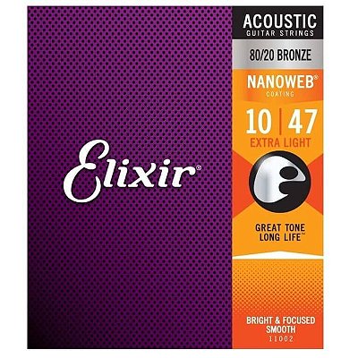 Encordoamento Violão Aço .010 Elixir Extra Light 11002