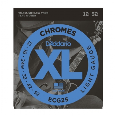 Encordoamento Guitarra .012 D'Addario Chromes ECG25