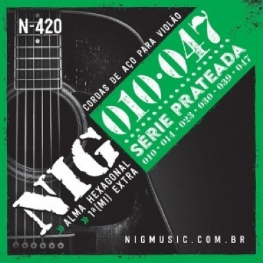 Encordoamento Violão Aço .010 NIG N-420