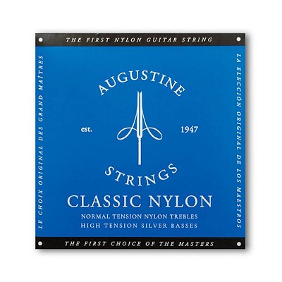 Encordoamento Violão Nylon Augustine Classic Blue .028 Tensão Alta