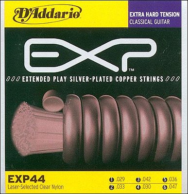 Encordoamento Violão Nylon D'Addario .029 Tensão Super Alta EXP44