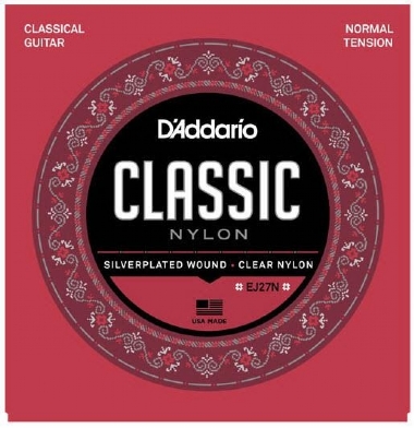 Encordoamento Violão Nylon D'Addario Tensão Normal EJ27N