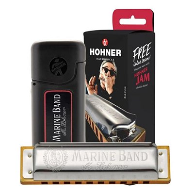 Gaita Diatônica Hohner Marine Band 1896/20 G Sol