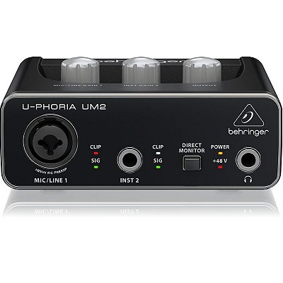 Interface de Áudio Behringer U-Phoria UM2