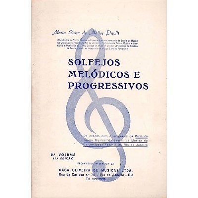 Método Solfejos Melódicos e Progressivos - Vol 2