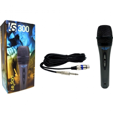 Microfone de Mão Dinâmico Le Son LS300