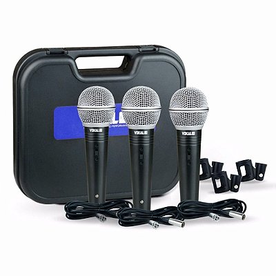 Microfone de Mão Vokal VM-500 (3 Unids)