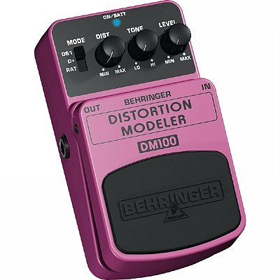 Pedal para Baixo / Guitarra Behringer Distortion Modeler DM100