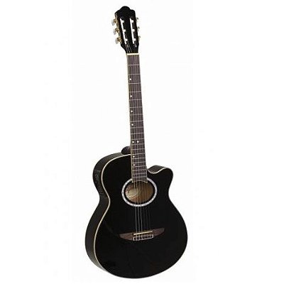 Violão Elétrico Nylon Tagima Vegas Tuner Preto