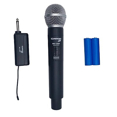 Microfone sem Fio de Mão VHF Soundvoice MM-120SF