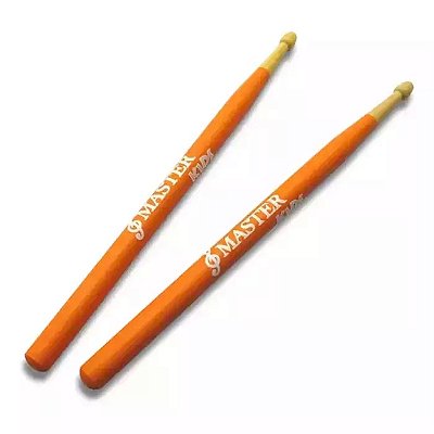 Baqueta Infantil de Madeira Liverpool Master Laranja
