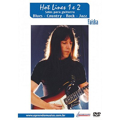DVD Solos para Guitarra Hot Lines 1 e 2 Faiska
