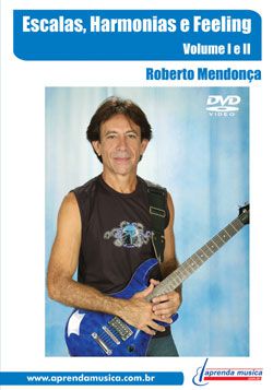 DVD Escalas, Harmonias e Feeling Vol. 1 e 2 Roberto Mendonça