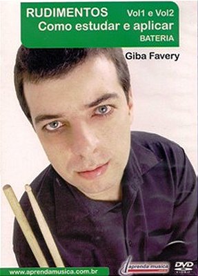 DVD Rudimentos Como Estudar e Aplicar Bateria Giba Favery