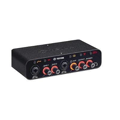 Interface de Áudio para Computador Celular Teyun Q26