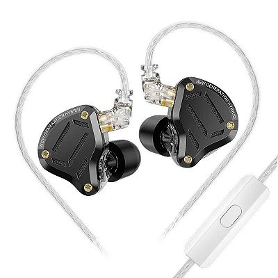Fone de Ouvido In Ear KZ ZS10 Pro 2 Preto