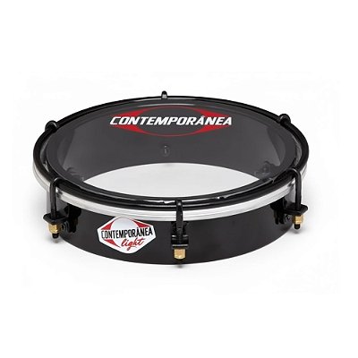 Tamborim 6" Contemporânea Plástico 207CLK Preto