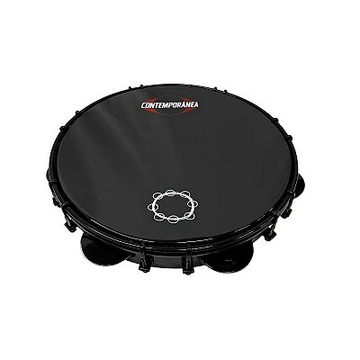 Pandeiro 10" Contemporânea Fórmica Black Carlos Café 31PBCF