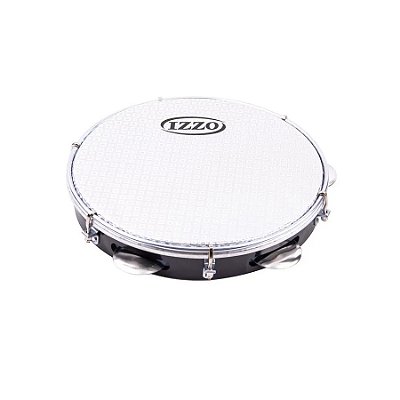 Pandeiro 10" Izzo ABS Preto Pele Holográfica 3439P