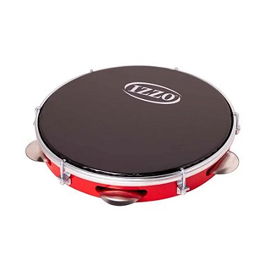 Pandeiro 10" Izzo ABS Vermelho 3440VM