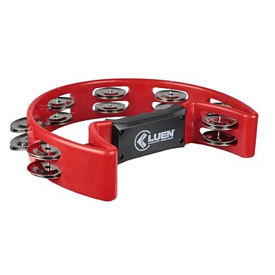 Pandeiro Meia Lua Luen 40070VM Vermelho
