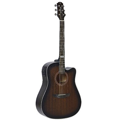 Violão Eletroacústico Aço Strinberg Folk SD200C TBS Fosco