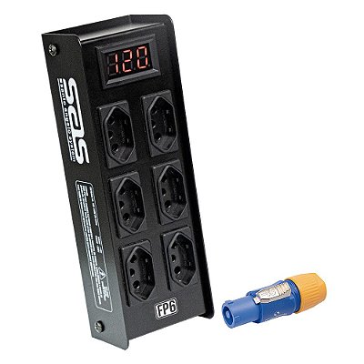 Régua de Energia 6 Tomadas com Filtro de Proteção Santo Angelo FP6