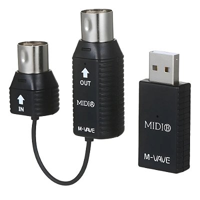 Interface Midi sem Fio Wireless M-Vave MS1 Wave