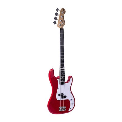 Contrabaixo 4 Cordas Precision Bass Marques Poseidon 4PB-34RD Passivo Vermelho