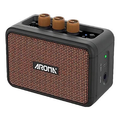 Mini Amplificador Guitarra para Estudos Aroma AG04 5W