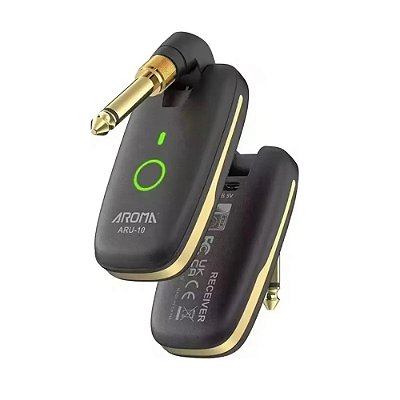 Transmissor e Receptor Wireless para Instrumentos Musicais Aroma ARU10