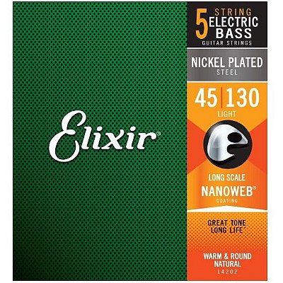 Encordoamento Contrabaixo 5 Cordas Light .045 Elixir 14202