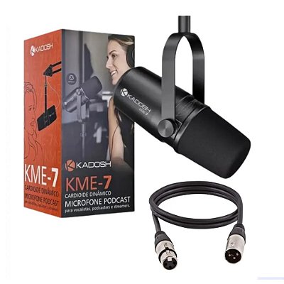 Microfone Podcast Cardioide Kadosh KME-7