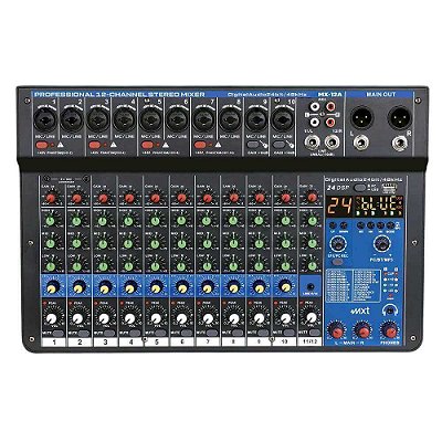 Mesa de Som 12 Canais com Interface MXT MX-12A