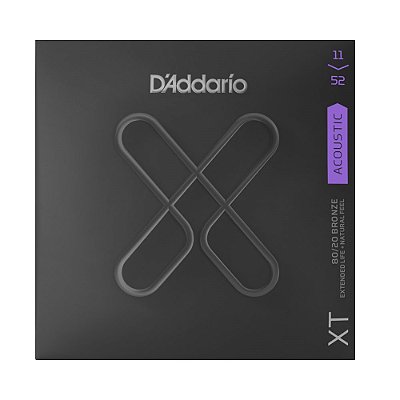 Encordoamento Violão Aço .011 D'Addario Custom Light XTABR 1152